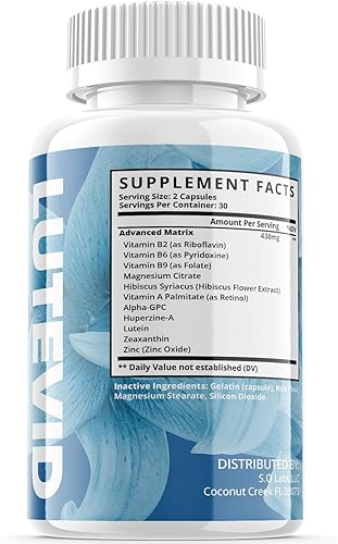 Miniatura 2 de Lutevid Capsules, cápsulas de apoyo para la visión Lutevid, fórmula advanved de Lutevid, suplemento para los ojos, píldoras de suplemento de