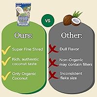 Vista 6 de Lets Do Coco orgánico rallado sin azúcar – Coco orgánico rallado reducido en grasa, triturado de coco orgánico, coco sin azúcar, 8.8 onzas