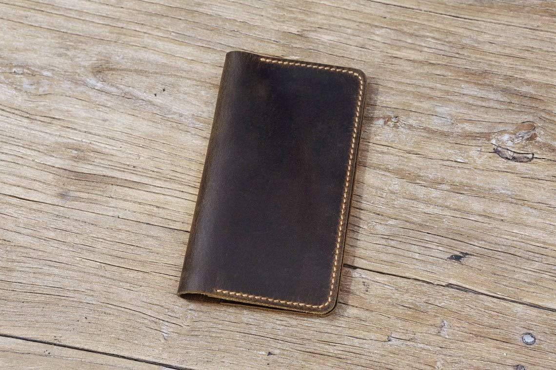 Personalized leather checkbook covers with pen holder custom checkbook wallet holder leather wallet with checkbook holder - L05CBC