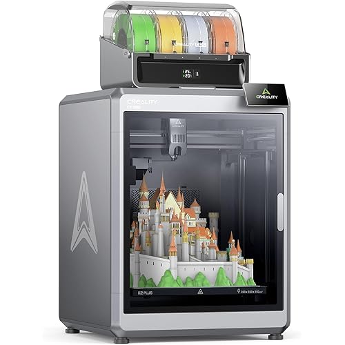 Creality K2 Plus Combo 3D Printer, Multicolor 3D Printer Machine with CFS, Dual Camera, 600mm/s Printing Speed, Next-Gen Direct Drive Extruder, 350mm*350mm*350mm Printing Volume