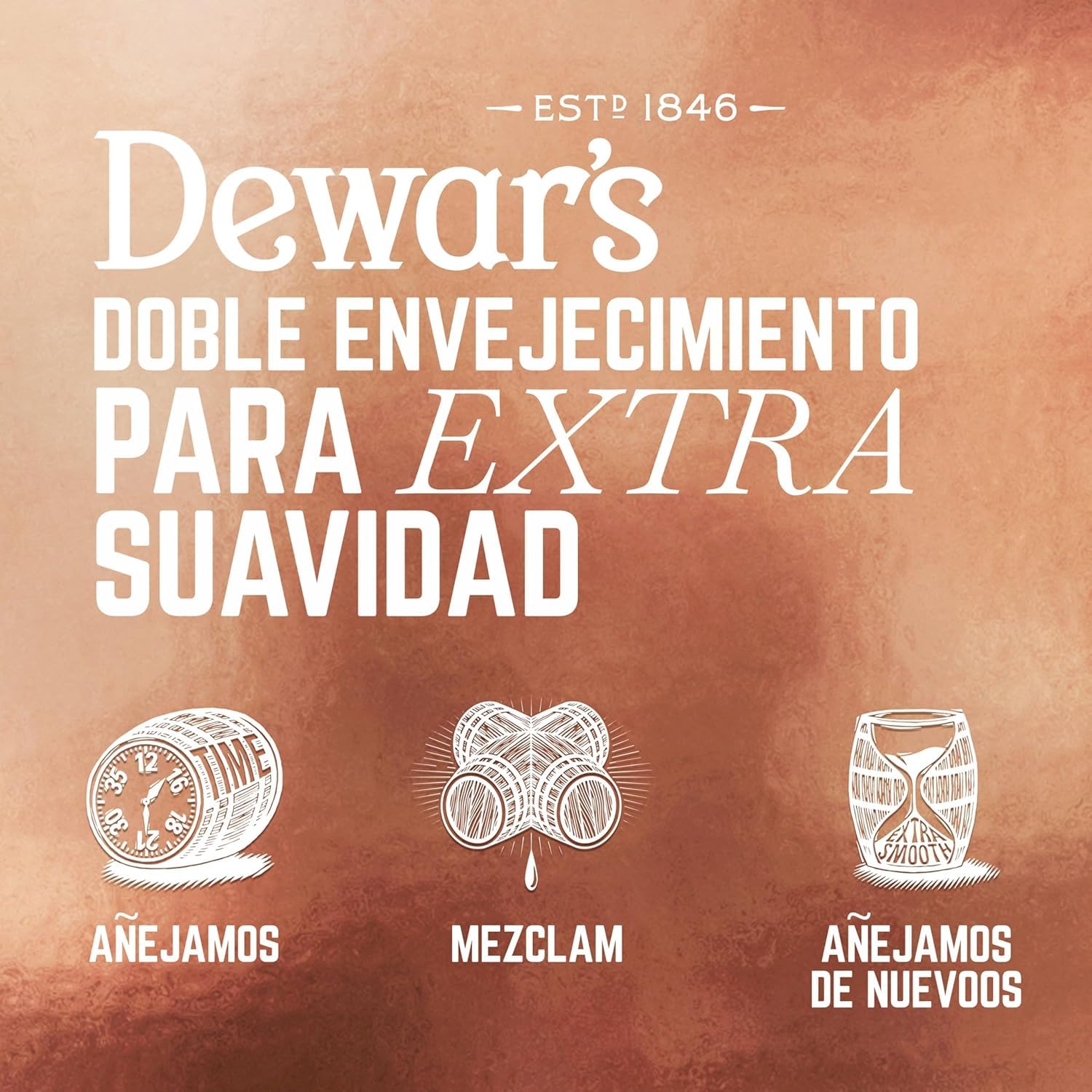 Dewar's 18 Year Old Blended Scotch Whisky con Lata de Regalo, 40% ABV, 700ml, Madurado en Barricas de Roble Vintage, 70cl (el embalaje puede variar)