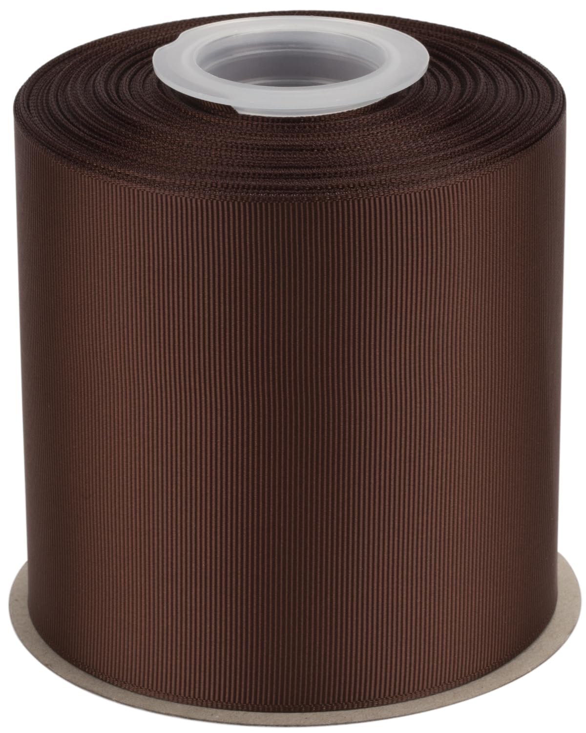 Ribbonitlux Grosgrain Ribbon 100mm x 22.5M โ Premium Polyester Craft Ribbon for Hair Bows, Gift Wrapping, Weddings & DIY โ Solid Brown(#850) โ 1 Roll