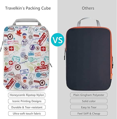 Miniatura 2 de Travelkin - Cubos de compresión para viajes artículos esenciales de viaje para maleta organizador de embalaje para viajes