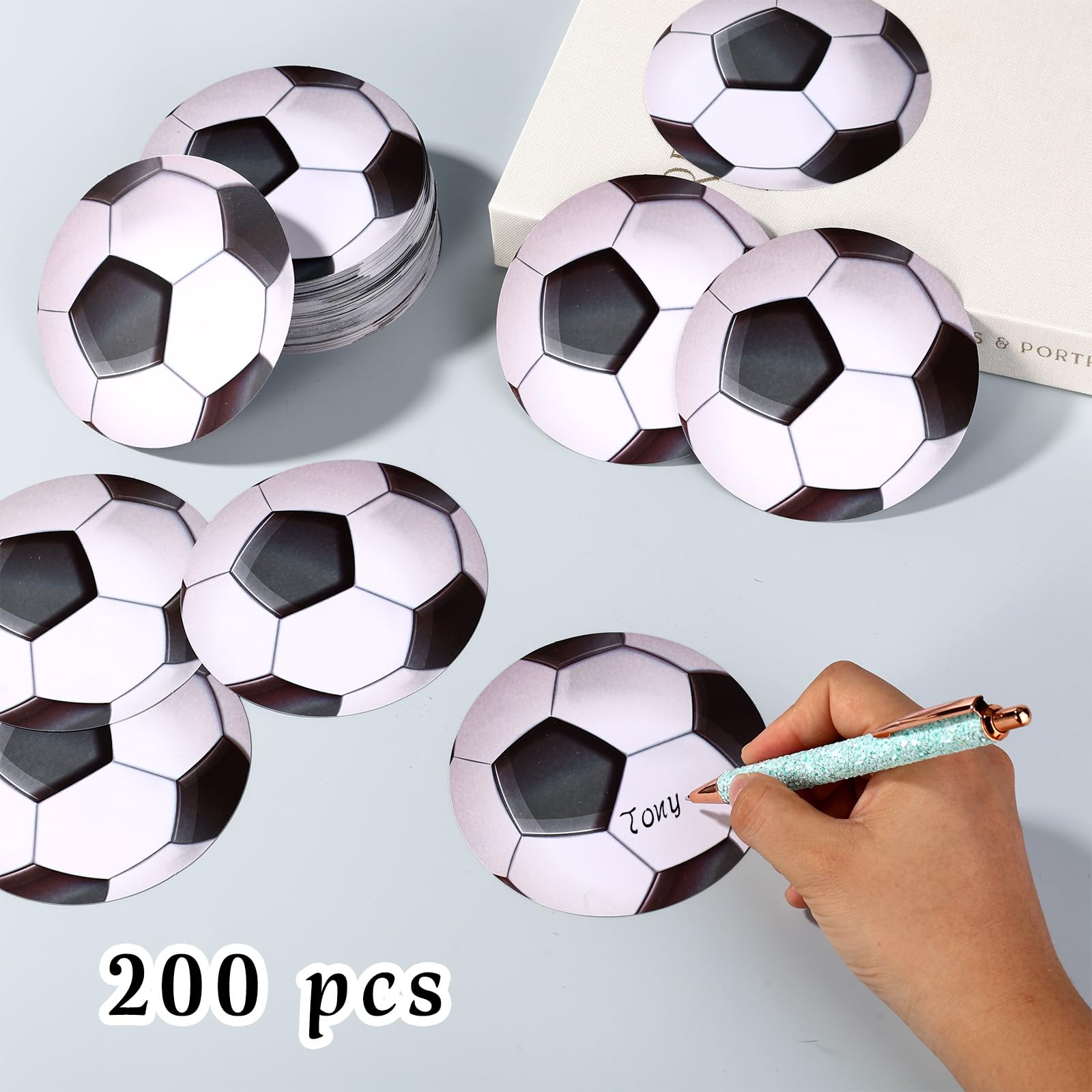 Sagome di Palloni Sportivi 200pz, Decorazioni per Bacheche Tema Sportivo Calcio