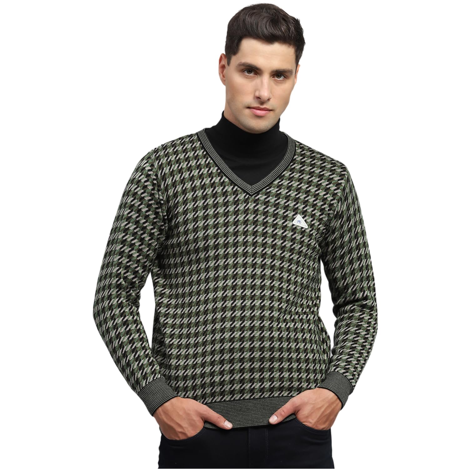 monte carlo Mens Striped V Neck Full Sleeve Pullover (1243325VN)-picture-23