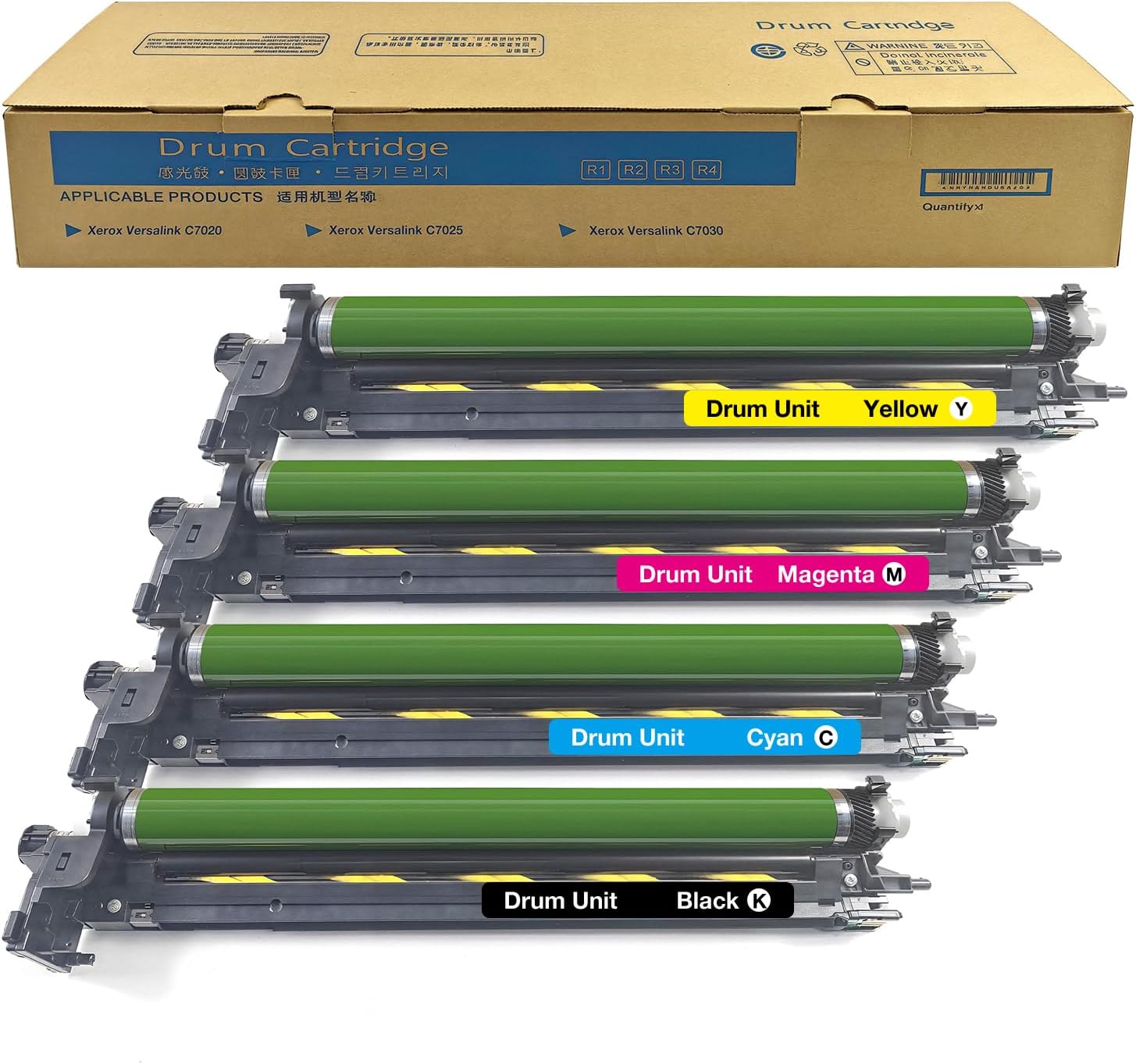 113R00780 Drum Unit Versalink C7020 C7025 C7030 Drum Cartridge Replacemnet for Xerox VersaLink C7020 C7025 C7030 Printer, 4-Pack