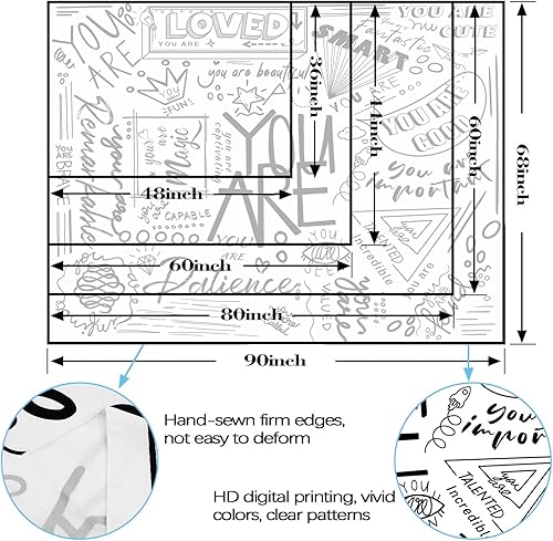 Miniatura 7 de Fungarth Quote You Are - Tapiz naranja para el aula, para niños, tapiz decorativo para colgar en la pared, con frase positiva inspiradora, para