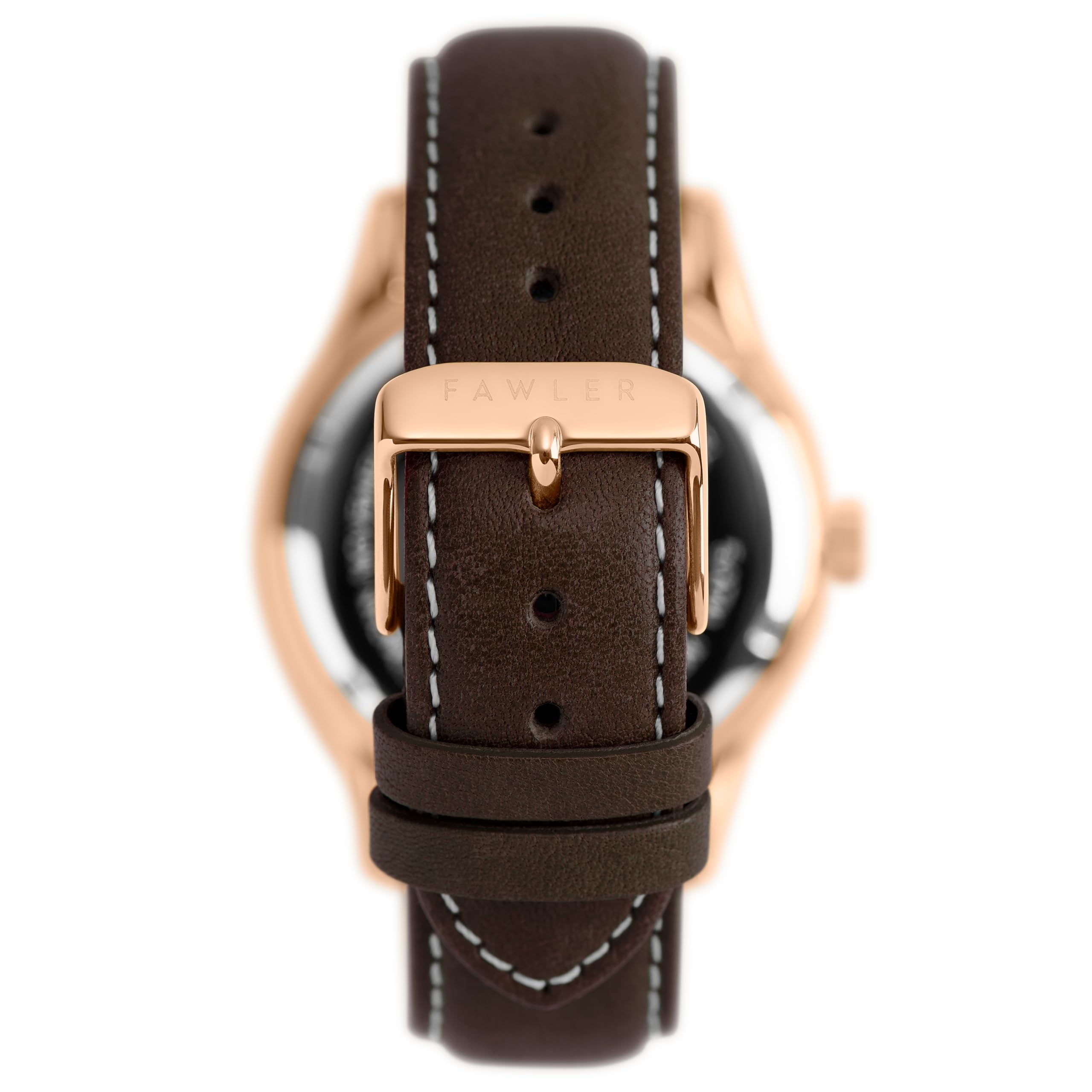 by Trendhim - Orologio da uomo con fasi lunari, nero, luminoso, giorni della settimana e fasi lunari, impermeabile fino a 50 metri, design danese