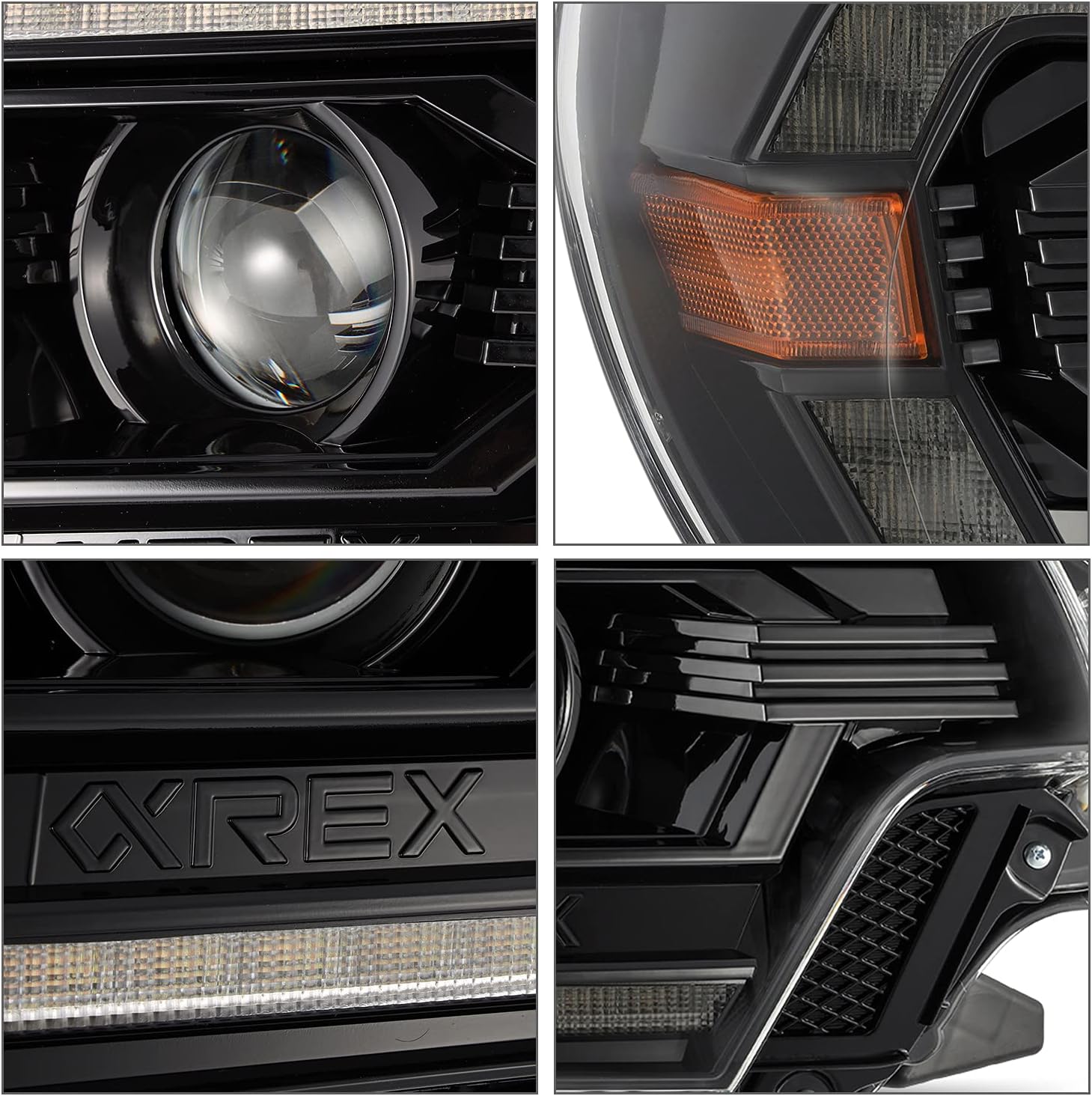 AlphaRex® 880748 - PRO-Series 2012-2015 Tacoma Projector Headlights - Alpha-Black
