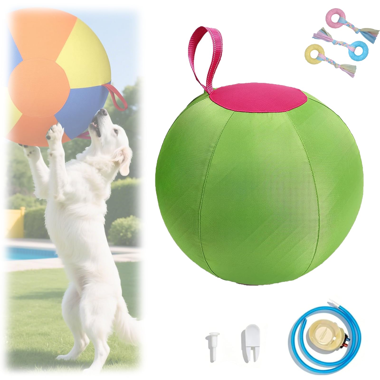 Marre des jouets détruits ? Balle chien indestructible 45cm ultra résistante
