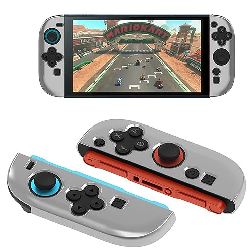 GIOPUEY Transparente Funda Compatible con Nintendo Switch 2 Joy-con Controller, Ultradelgado TPU Case Cover, Anti-caída, Portátil - Transparente - para Nintendo Switch 2 Joy-Con Controller - Transparente
