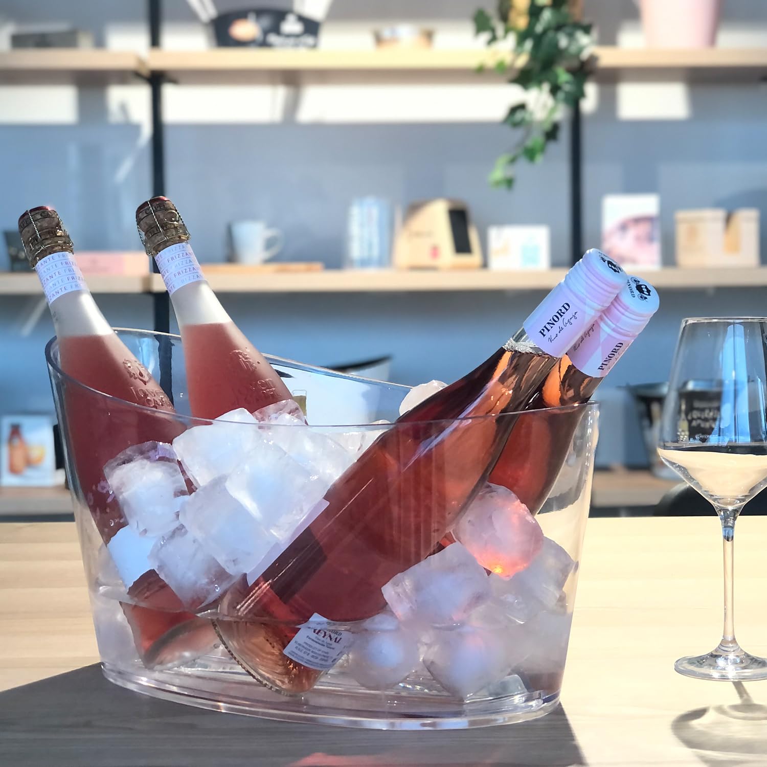 Cubitera para botellas macfly de 41x25x22 cm - Enfriador grande para vino y cerveza