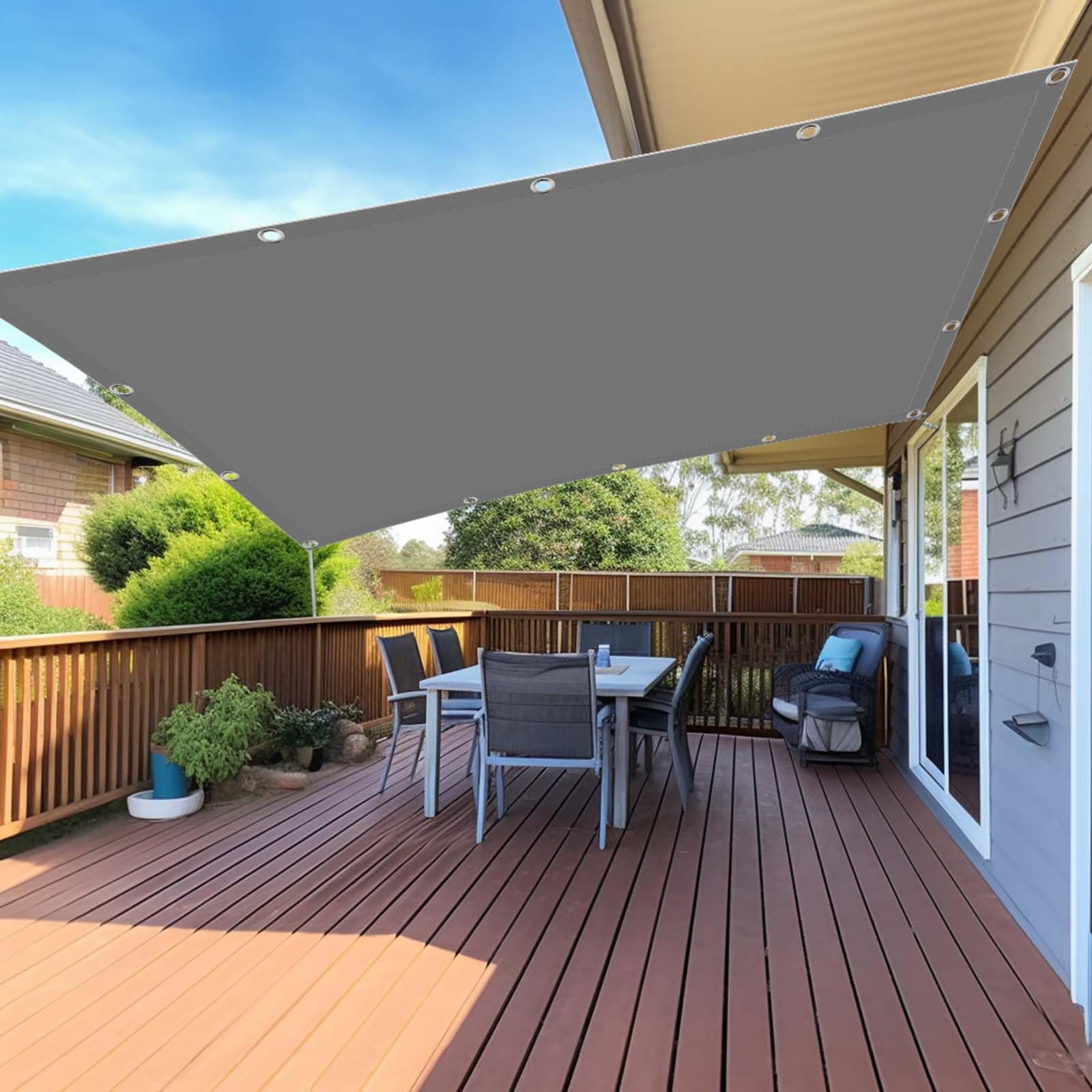 Toile ombrage anti UV et pluie pour stopper la chaleur sur le balcon