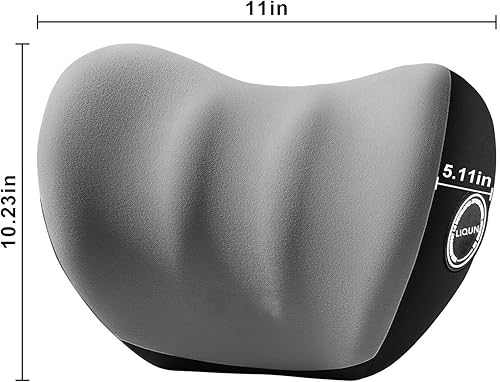 Miniatura 9 de LIQUN Almohada acogedora de apoyo para el cuello del automóvil, almohada de espuma viscoelástica para reposacabezas de automóvil utilizada para