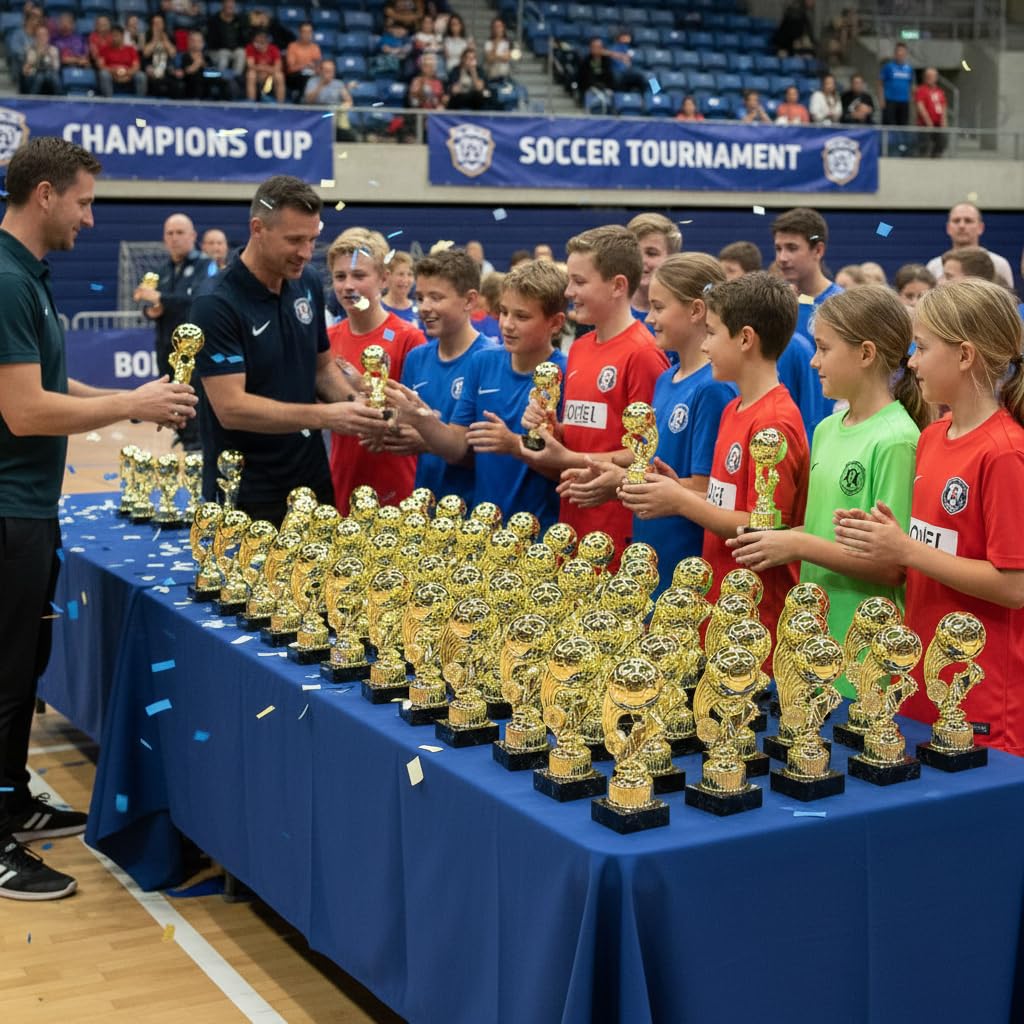 Generico Trofeo Calcio Personalizzabile – Coppa Sportiva in ABS – Premio Allenatore, Capitano o Miglior Giocatore – Coppe e Trofei