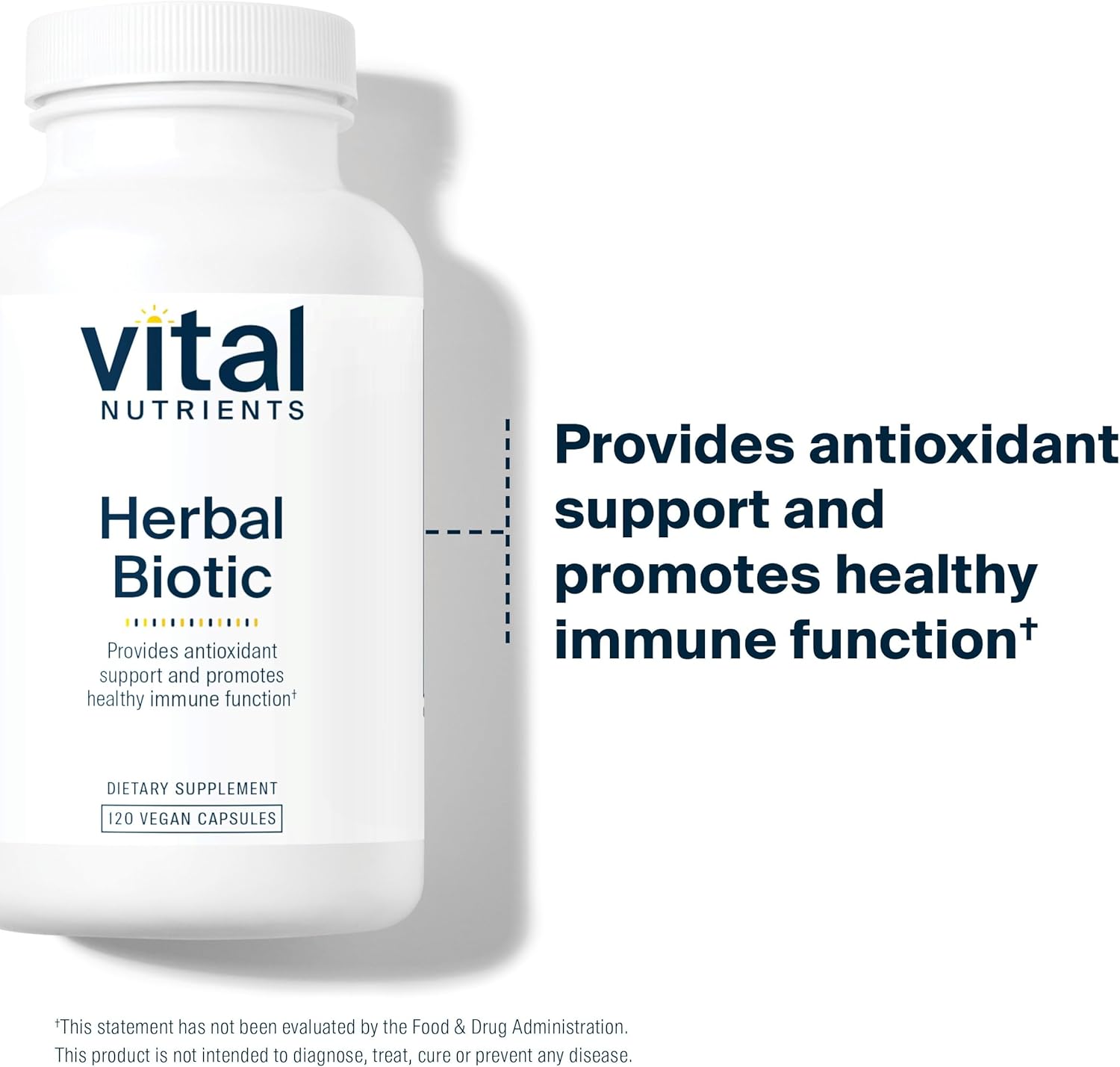 Vital Nutrients Herbal Biotic - Herbal Immune Support Supplement - Antioxidant Support Promotes Healthy Immune System - Gluten, Dairy, Soy Free - Non-GMO - 120 Capsules - Image 7