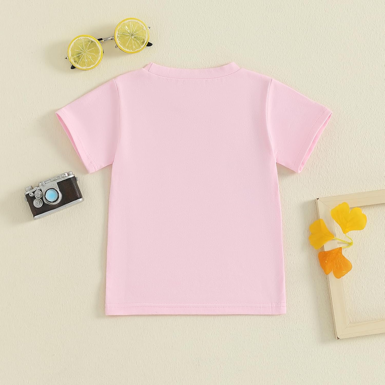 Sibling Matching Outfits for Kids Little Girl Boy Short Sleeve Cousin Crew Shirt Colorful Print Summer Clothes