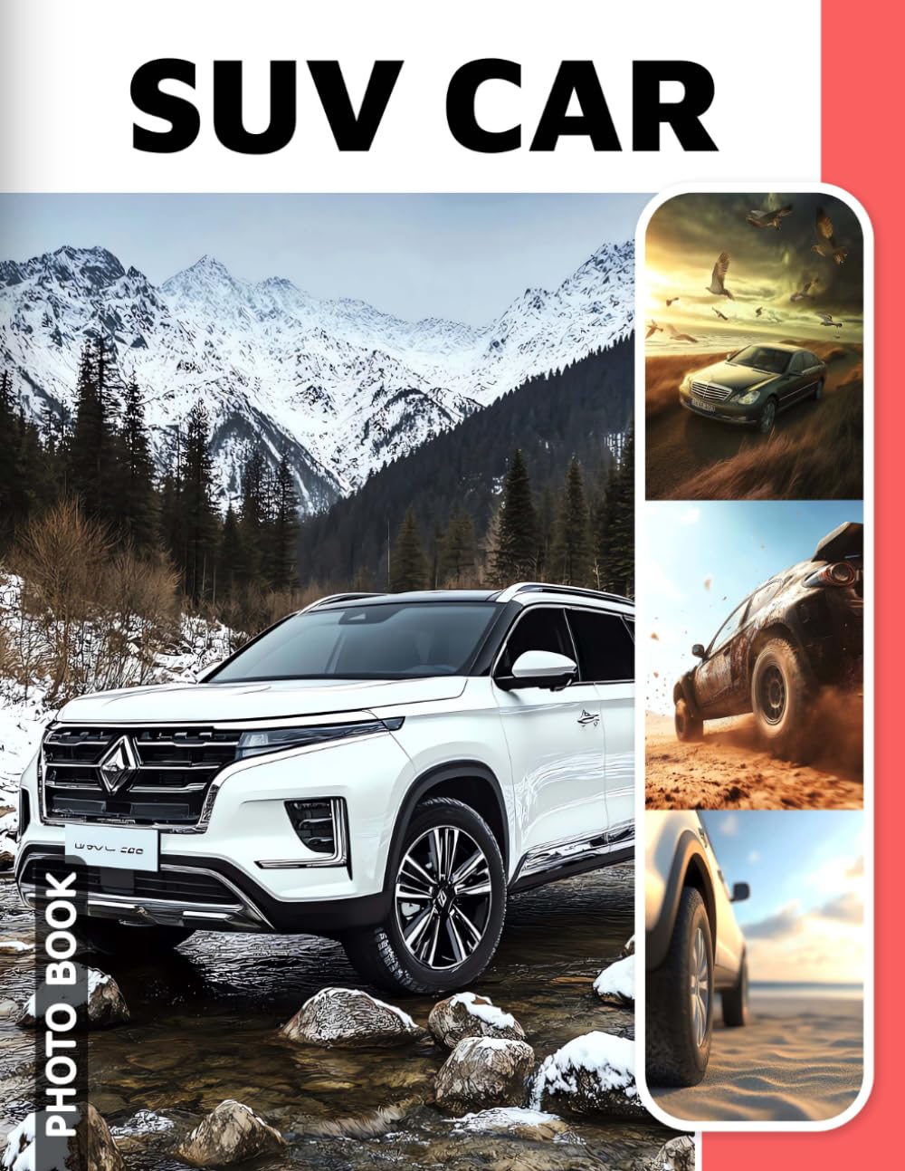 SUV Car Photo Book: Adventure Vehicle Images Collection Showcasing Versatile Off-Road Crossovers And Sporty All-Terrain Cars In High-Quality Photography Compilation