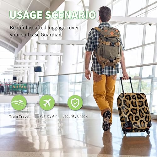 Miniatura 3 de FUYOCWE Fundas de equipaje para maleta, aprobadas por la TSA, protector elástico lavable para maleta, funda protectora para maleta de 19 a 32