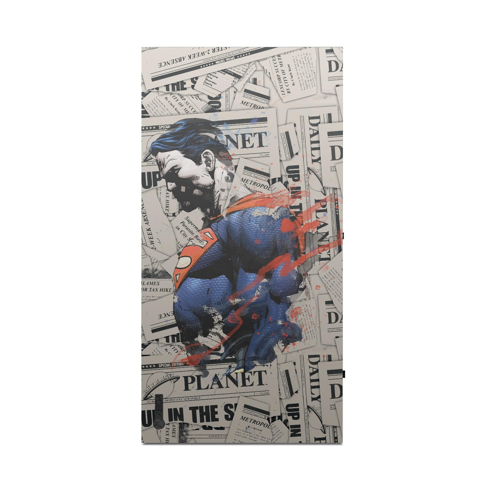 Head Case Designs sous Licence Officielle Superman DC Comics Journal Logos Et Bandes Dessinées Vinyle Autocollant De Jeu Peau Autocollant Couverture Compatible avec Xbox Series X Console