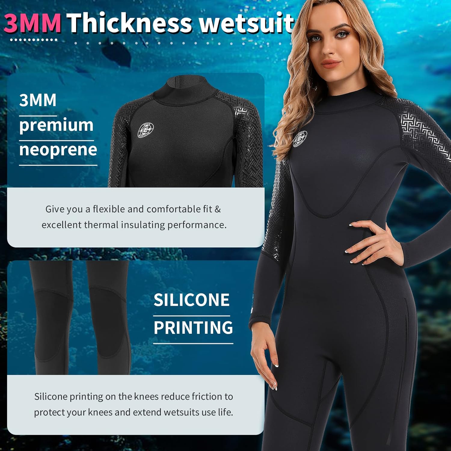 BEEK 3mm Thermal Scuba Wet Suit Full Body, Ultra Togo Ubuy