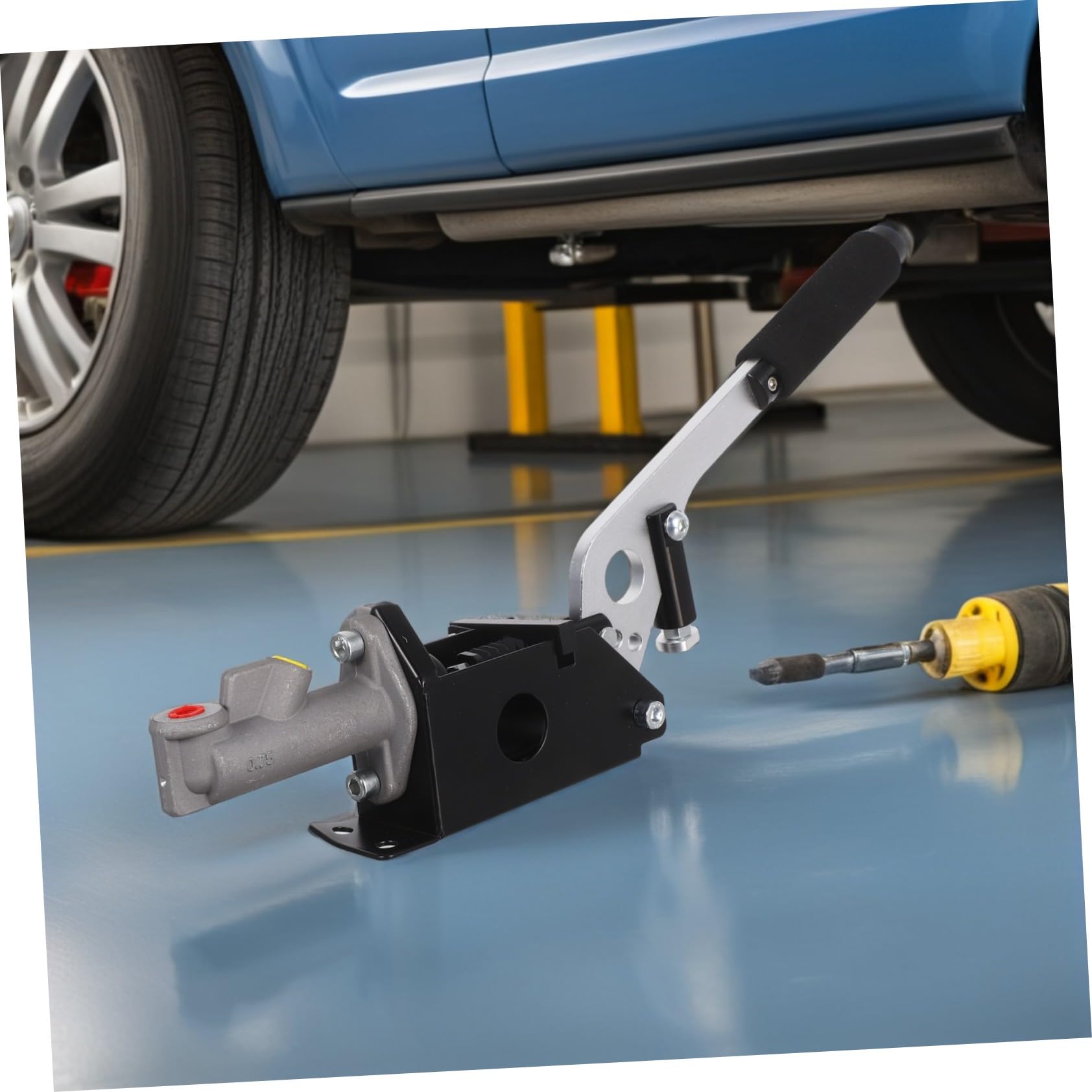 Ciieeo Freno Mano Idraulico per Auto Leva del Freno di Emergenza per Drift Materiale Resistente Adatto per Gare di Rally e Competizioni con Impugnatura Ergonomica