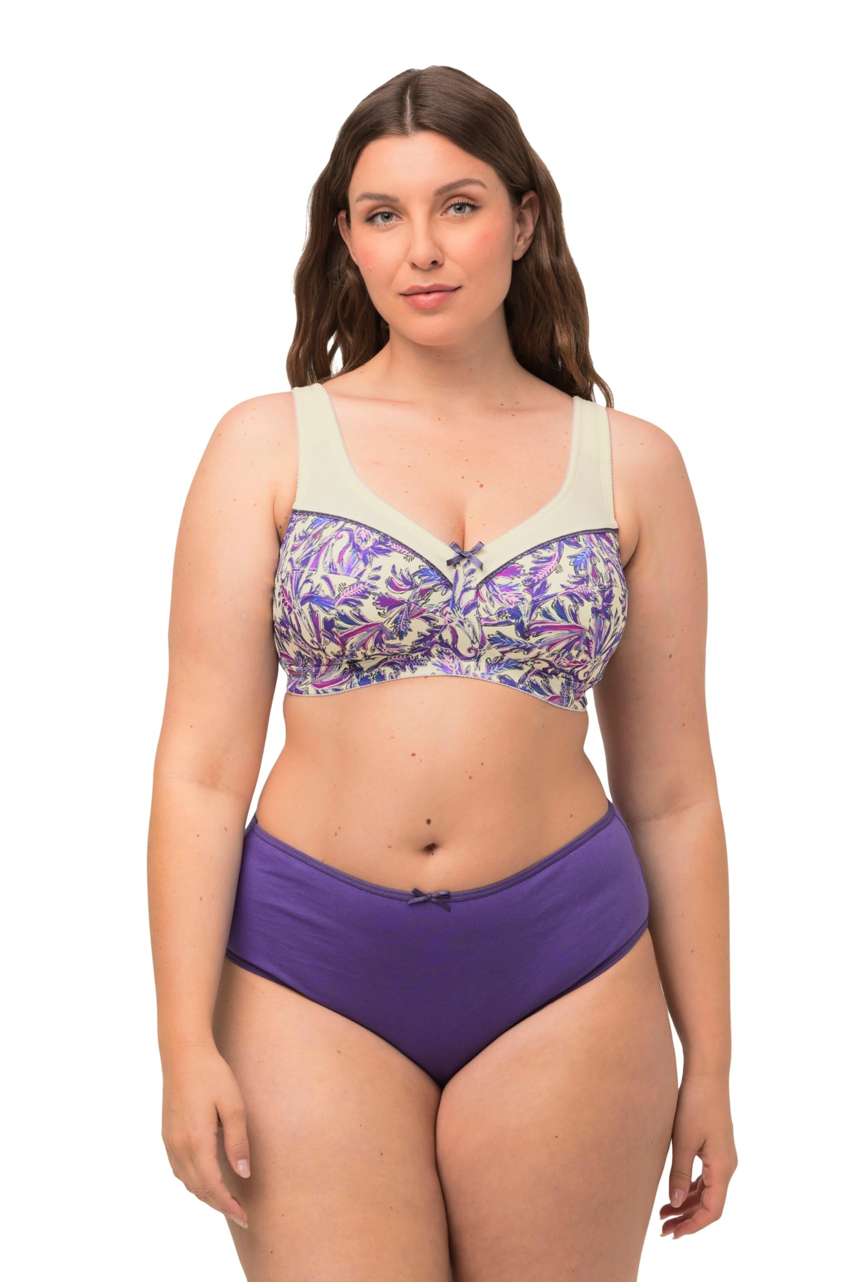 Ulla Popken Damen große Größen Übergrößen Plus Size Entlastungs-BH, ohne Bügel 821420