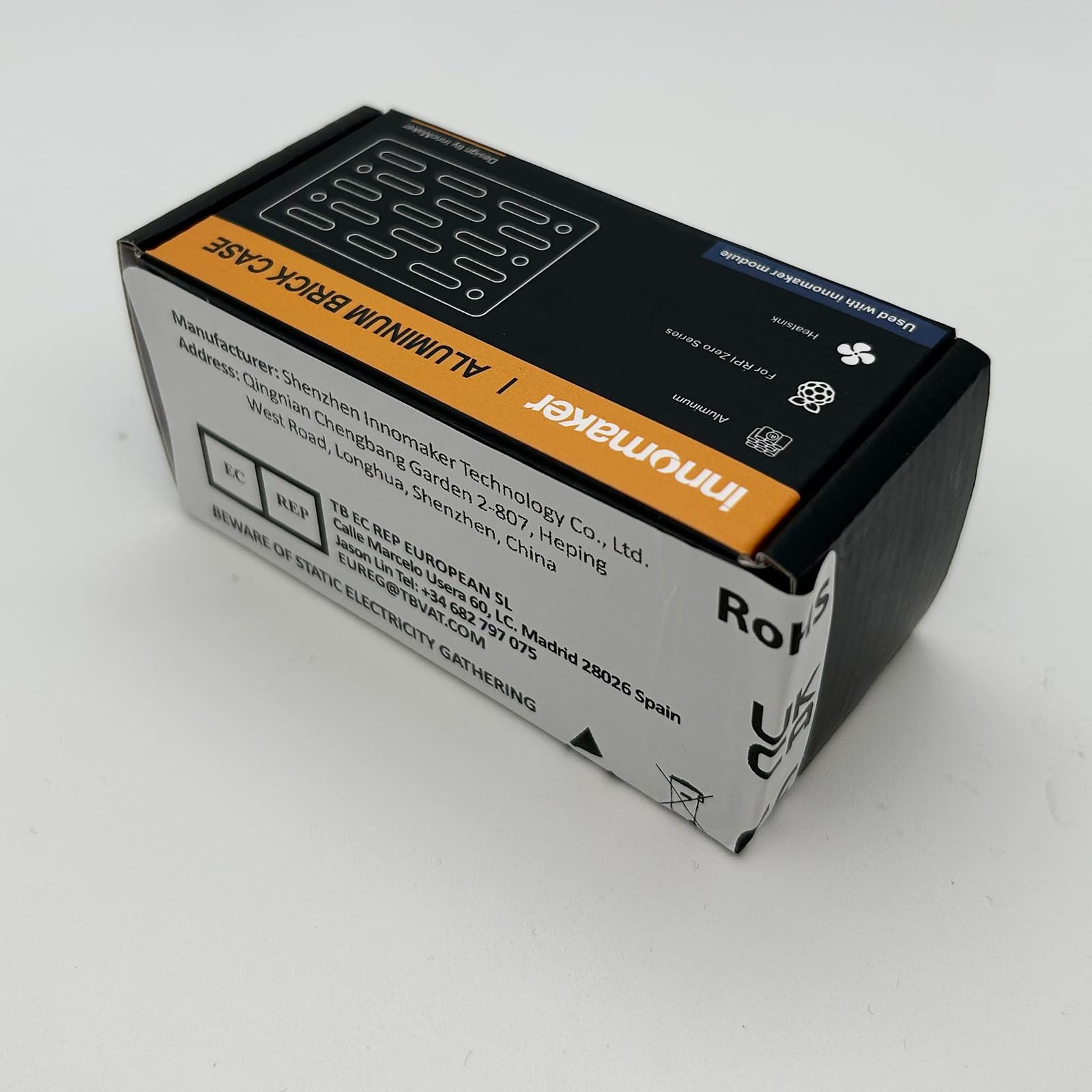 InnoMaker Obudowa ze Stopu Aluminium z Radiatoriem dla Raspberry Pi Zero - Chłodzenie Pasywne, Wentylowany Design, Kompatybilna z DAC Mini/AMP Pro Mini i Większością Płytek Rozszerzeń Pi Zero