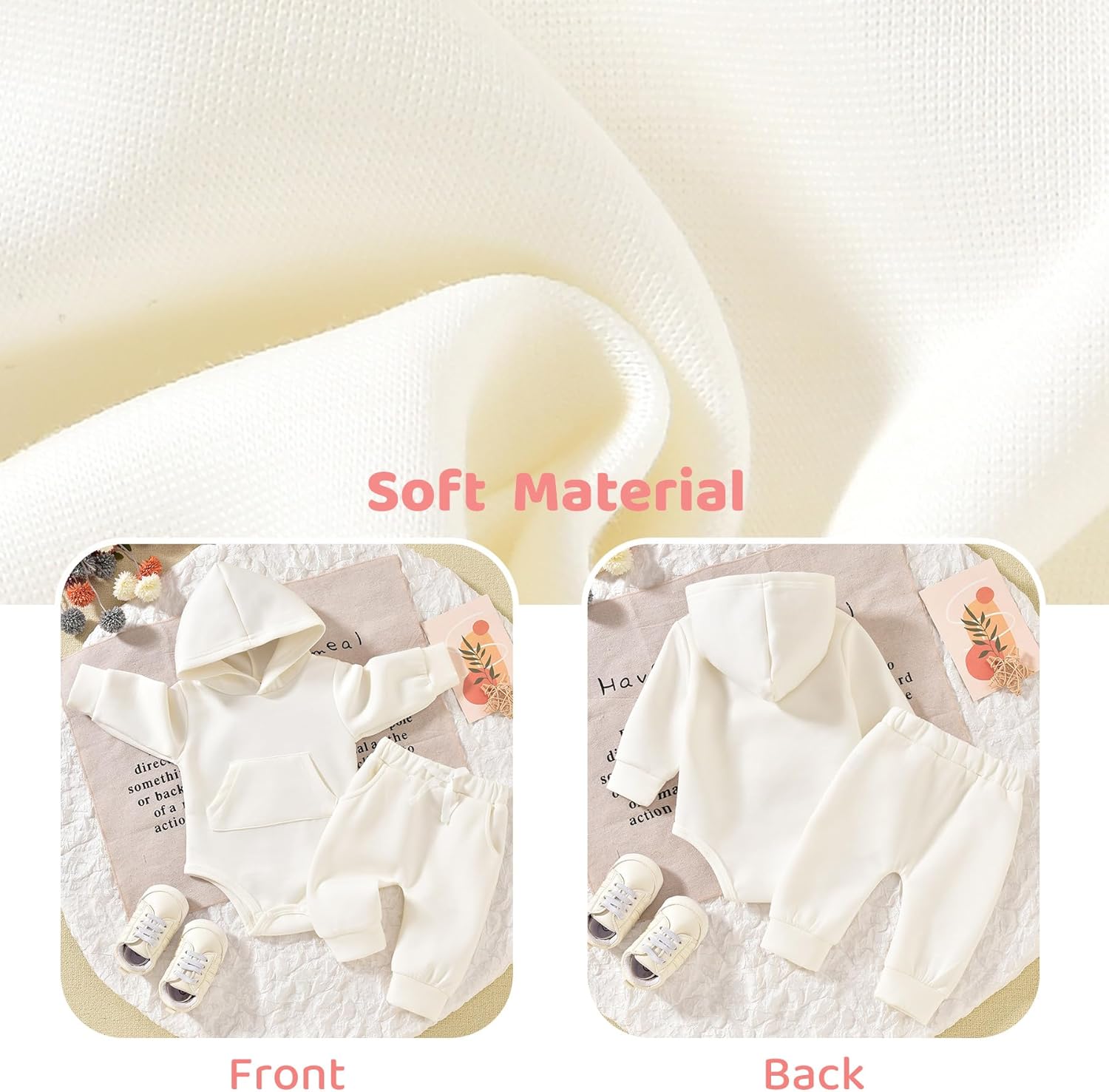 Aalizzwell Infant Baby Winter Hoodie Outfit - Image 5