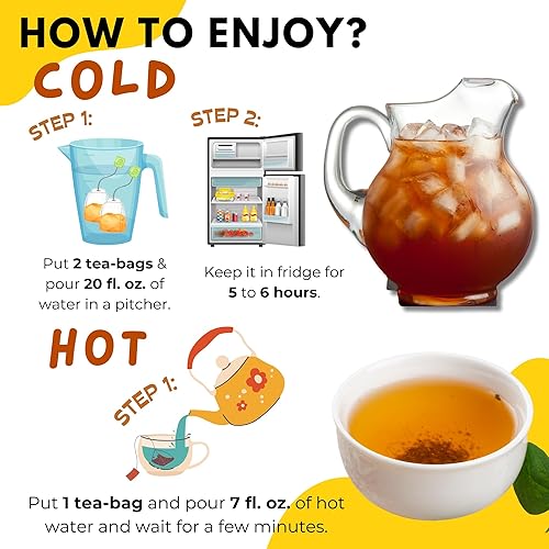 Miniatura 4 de Chasandai Yuzu Citrus Hojicha - Té verde tostado prémium con polvo de yuzu natural, sin sabores ni colores artificiales, 8 bolsas de té, fabricadas