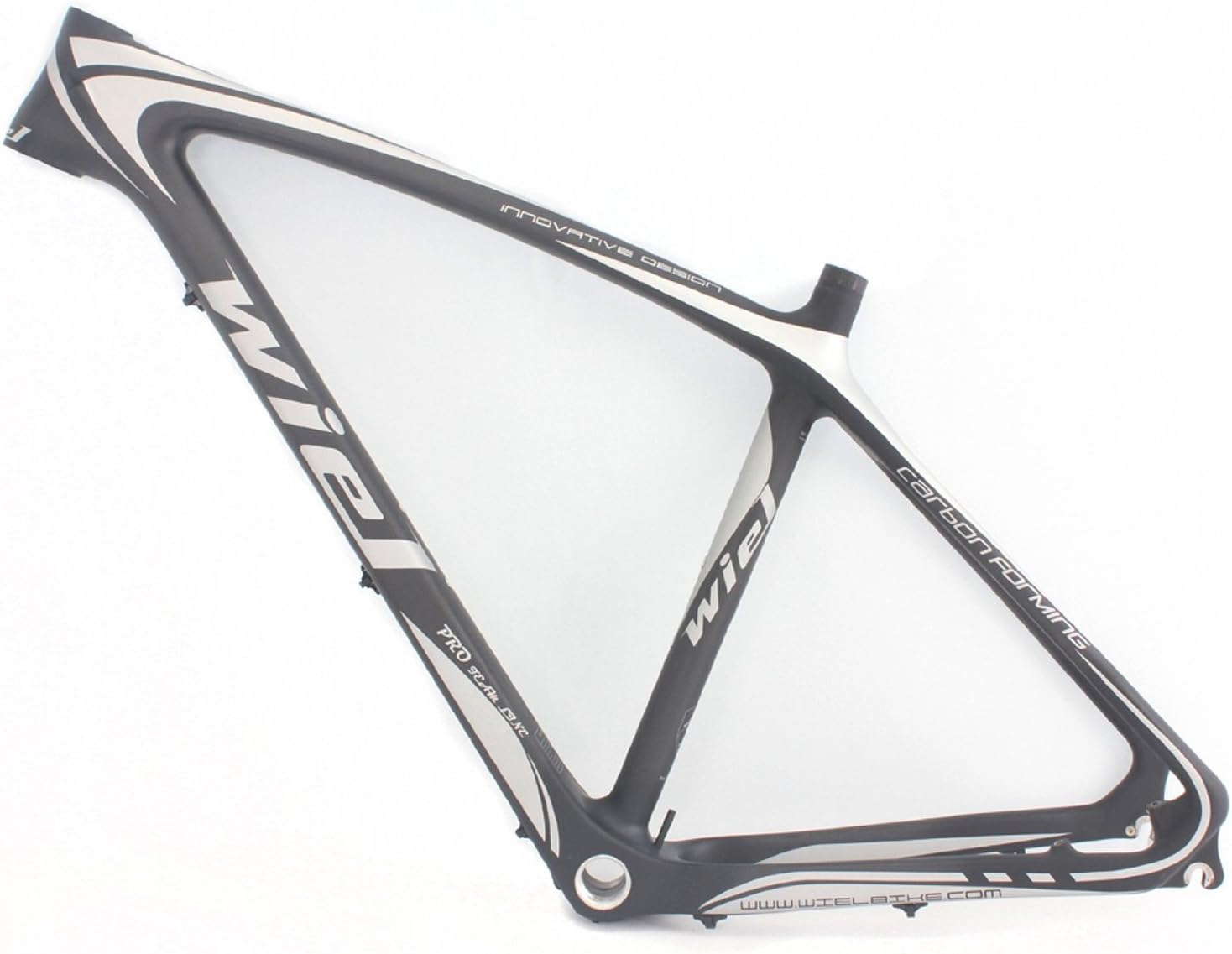 Wiel B128 Carbon Mountain Bike Frame 650b 27.5er MTB Frameset - 3K Silvery Matte17''/19'' (Enbb)