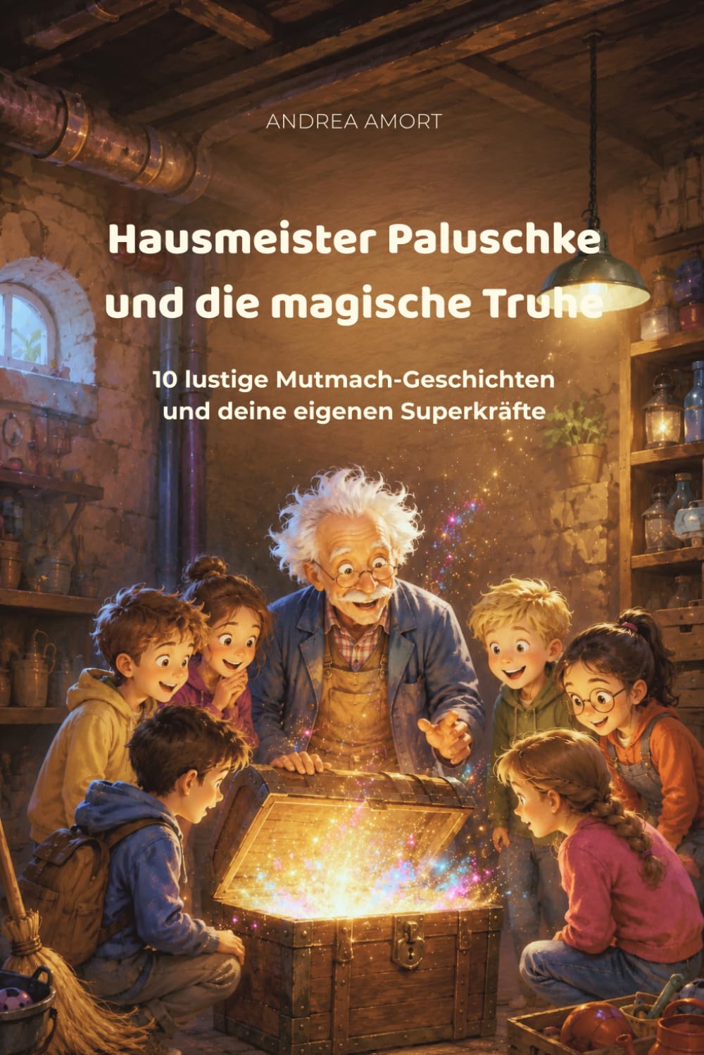 Hausmeister Paluschke und die magische Truhe: 10 lustige Mutmach-Geschichten und deine eigenen Superkräfte