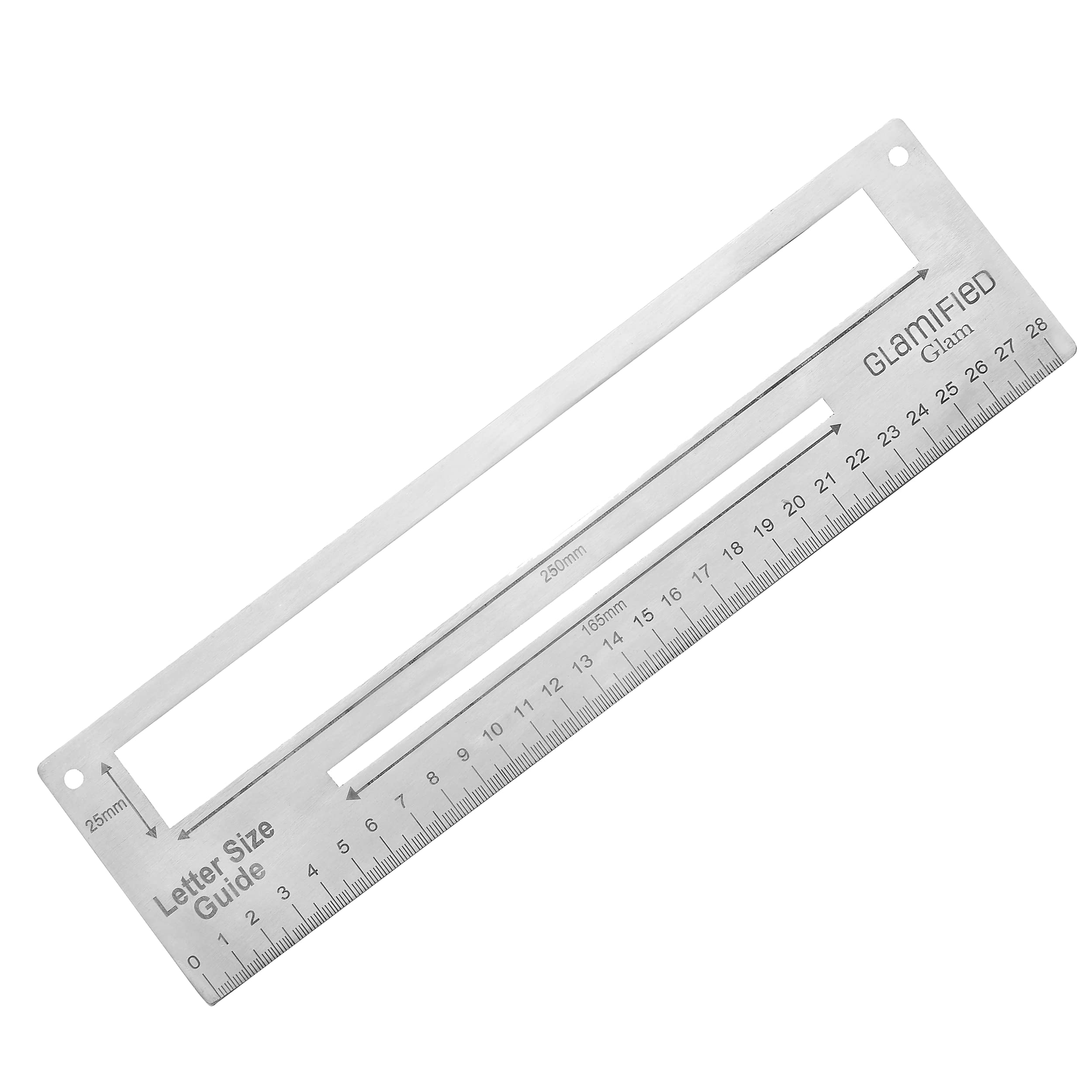 Glamified - Mail PiP Letter Size Guide Ruler, Letter & Parcel Size Pricing in Proportion Charge Guide with Ruler Portable and Durable