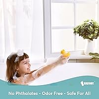 Vista 7 de BigFoot - Forro de cortina de ducha, 72 x 72, revestimiento PEVA con ojales metálicos resistentes a la corrosión y 3 pesos magnéticos, no tóxico