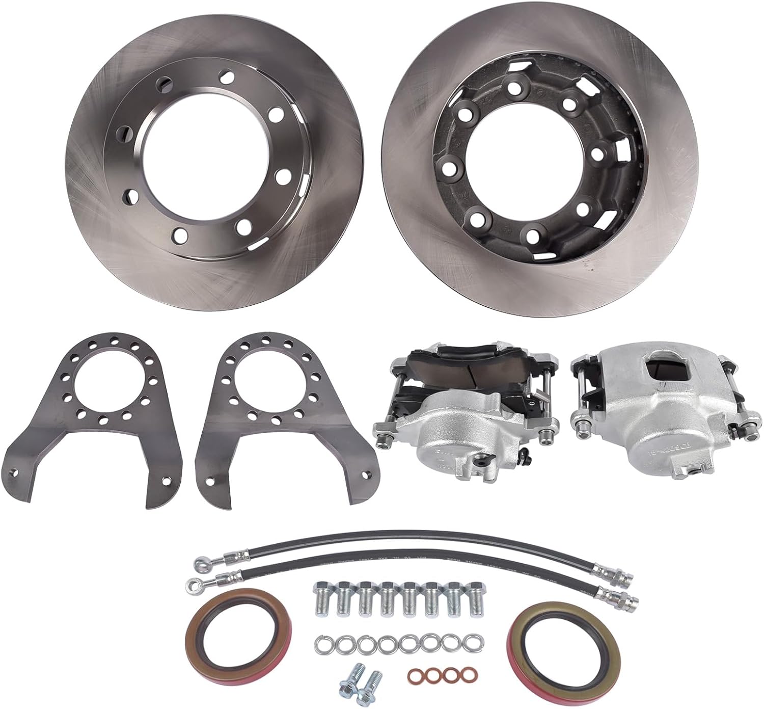 14 Bolt Complete Disc Brake Conversion Kit 10.5 SRW Replacement for Chevy C20 C30 K20 K30 14-bolt Rear Ends 1973-1988 Disk Brakes