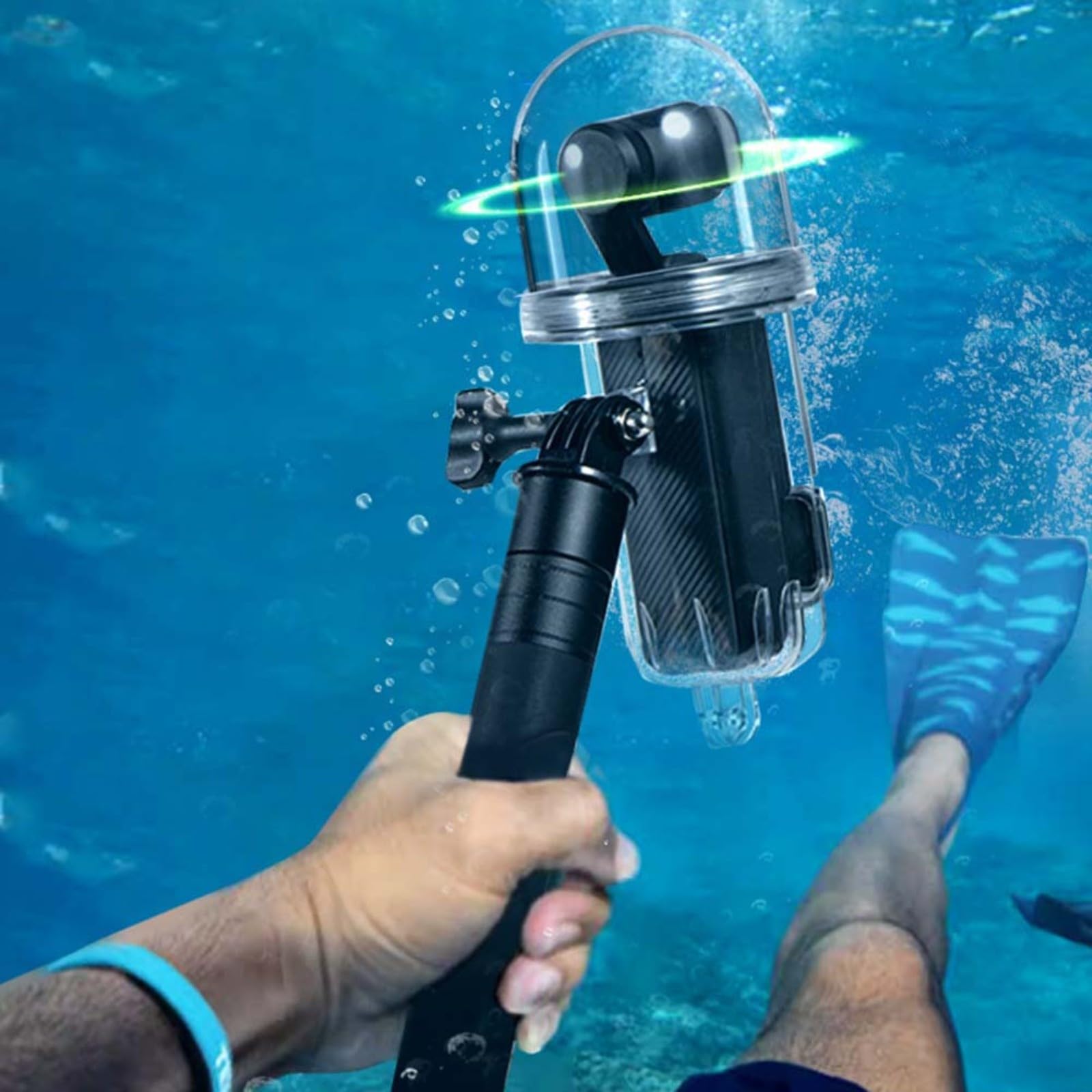 Custodia protettiva impermeabile Pocket 3, custodia subacquea da 45 m con guscio in PC trasparente, per copertura subacquea compatta snorkeling e nuoto