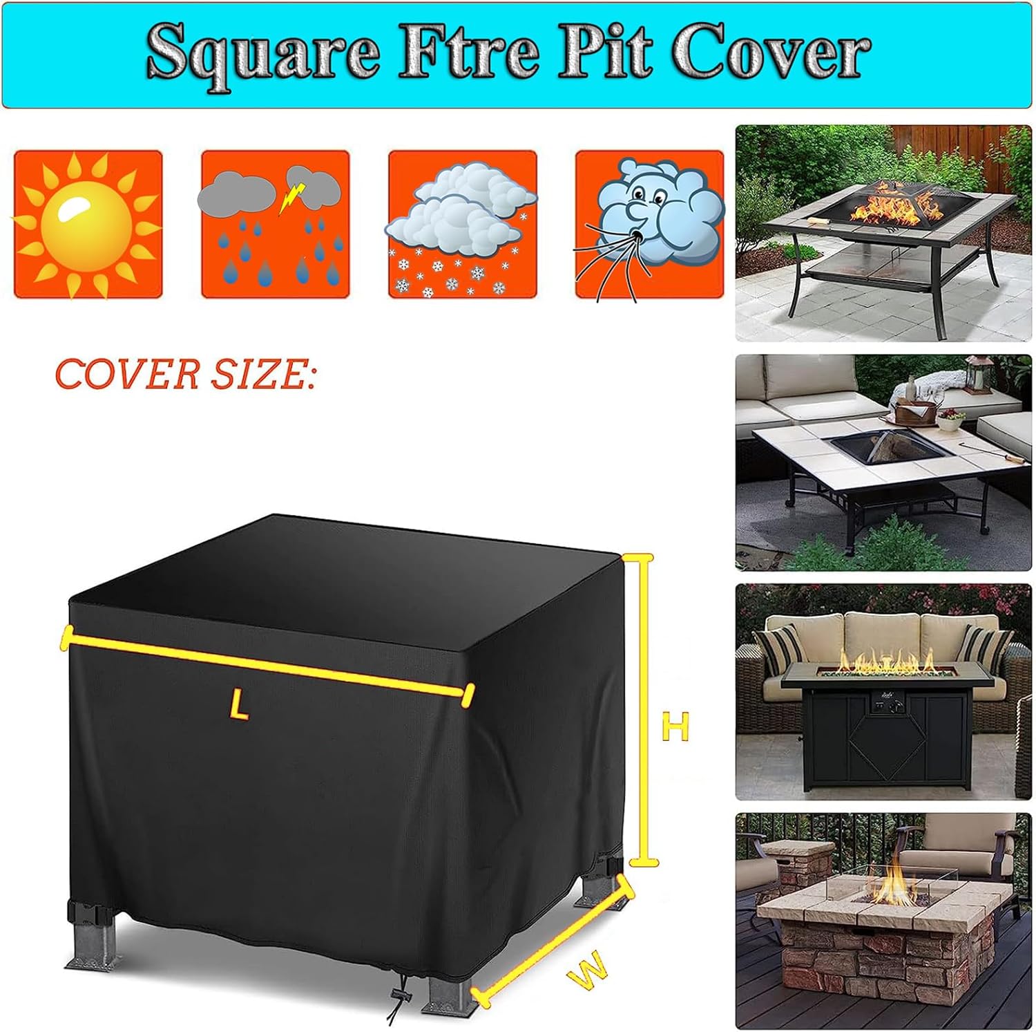 RUANLOV 2-3 Seater Patio Sofa Cover 66.9x37.0x27.6in,Waterproof Outdoor Bench Cover,420D Heavy Duty Outdoor Sofa Cover, Windproof & Anti-UV, Patio Furniture Covers for Loveseat