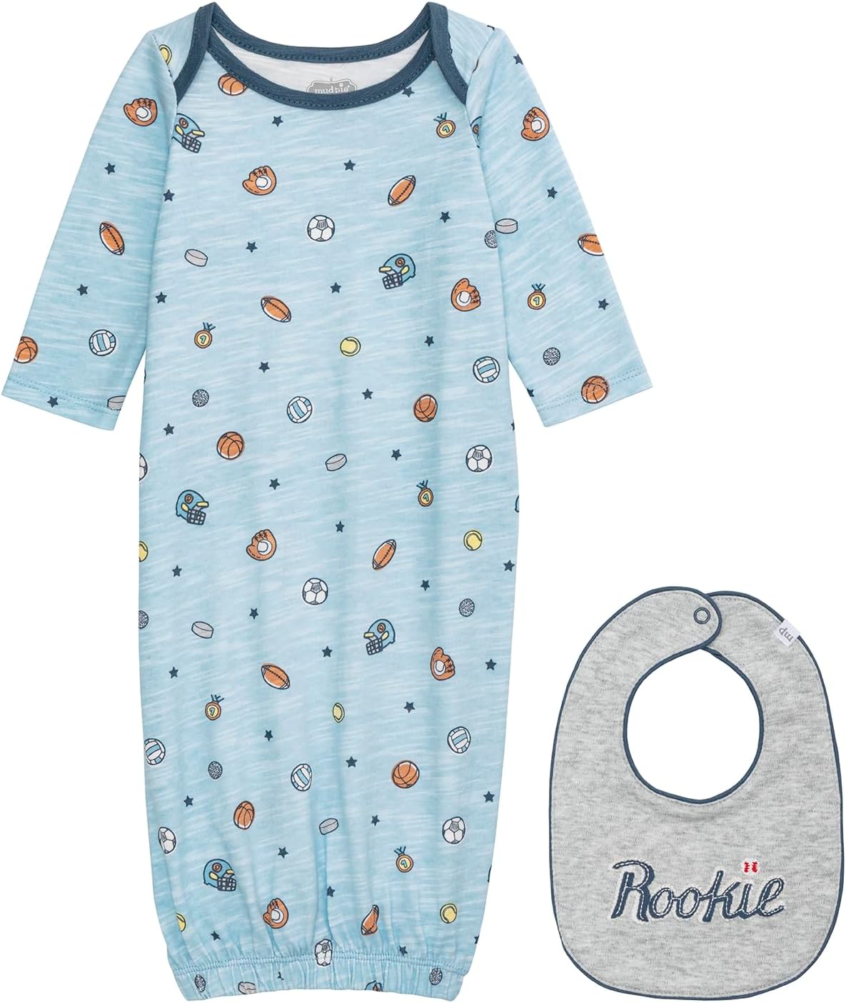 Mud Pie Baby Boy Mixed Sports Take Me Home Gown