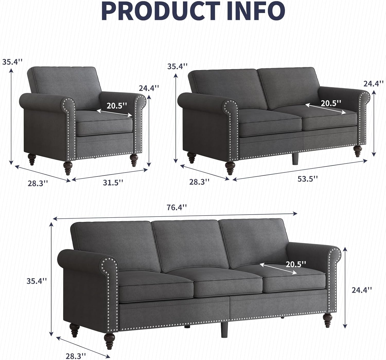 Elevate Your Space: ijuicy 3-Piece Modern Sectional Sofa Set Review