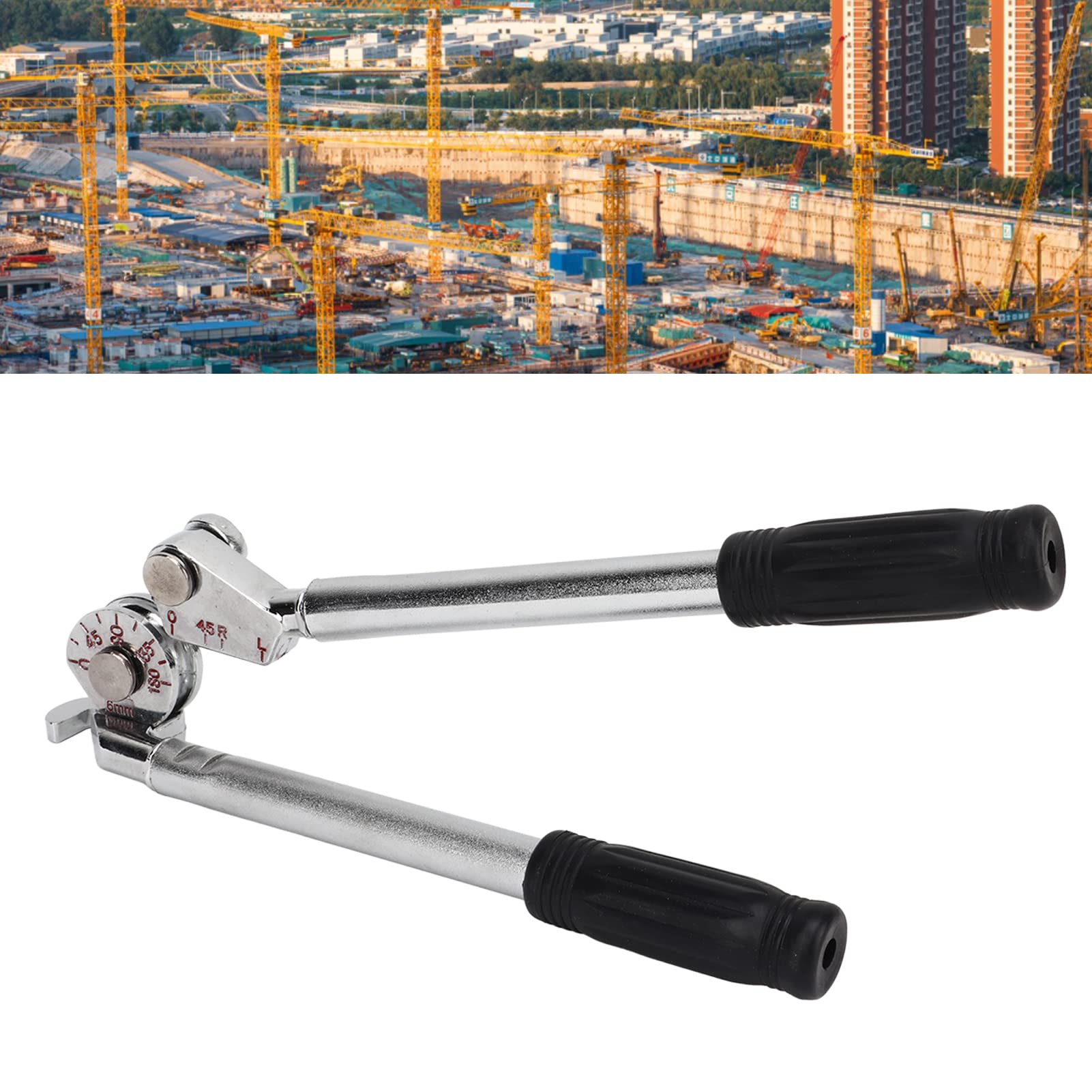 Piegatubi 0-180 Gradi,Piegatubi, Piegatubi Manuale Per Tubi in Acciaio Sottile in Alluminio Rame da 6mm Per Tubi in Acciaio Sottili