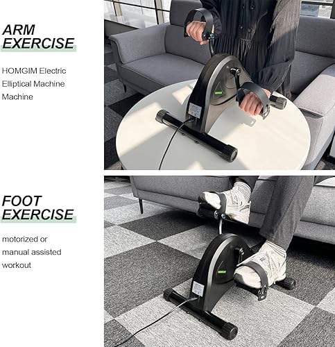 Miniatura 4 de Mini bicicleta estática motorizada ejercitadora de pedal eléctrica para personas mayores, entrenamiento de rehabilitación, ejercitador de pedal de