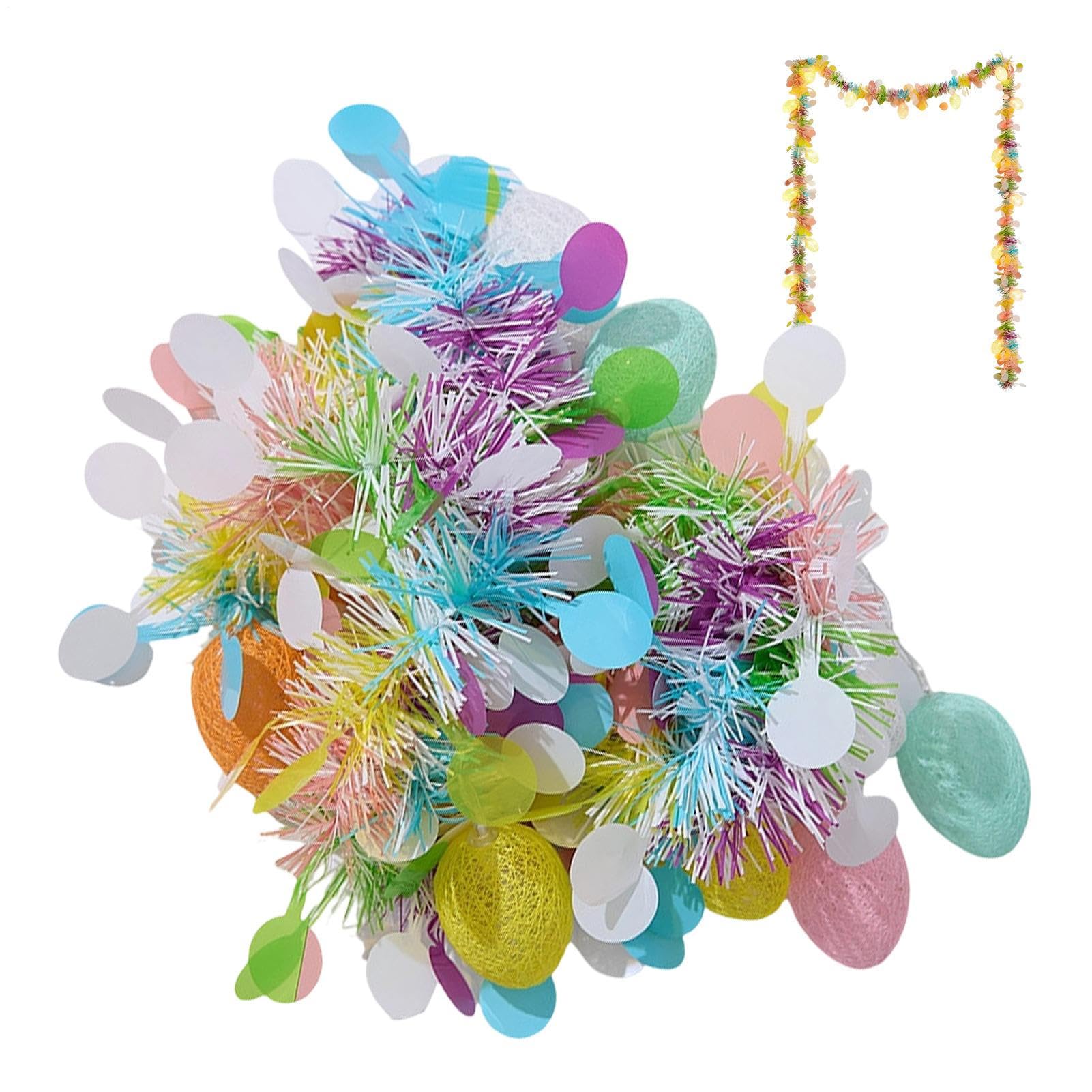 Guirnalda de Pascua luminosa con alambre de metal para pared y techo