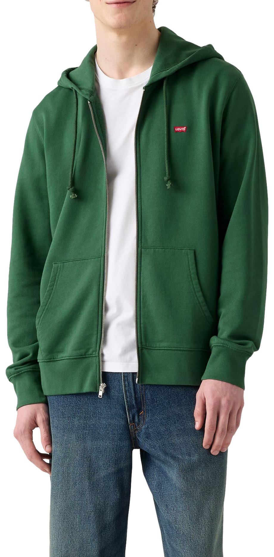 Levi's The Original Hm Zip Up Dark Green, ciemnozielony, M