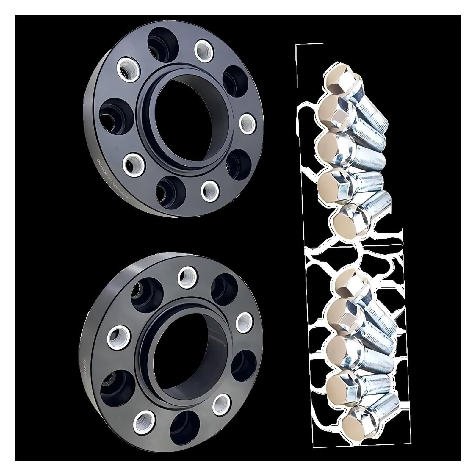 Entretoises de roue de voiture Adaptateur d'entretoises de roues en aluminium, 2 pièces 30mm 5x130 71.6 + 10 14x1.5 boulons coniques pour plus courts