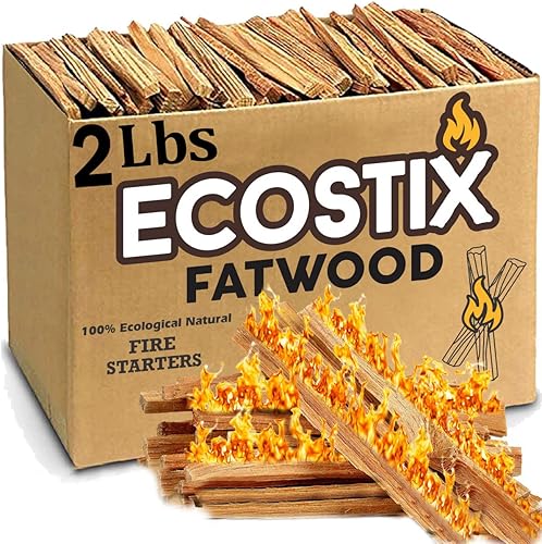 Vista 2 de EasyGoProducts Eco-Stix - Palitos de leña 100% orgánico para estufas de leña, chimeneas, fogatas, hogueras, hogueras, 02 libras