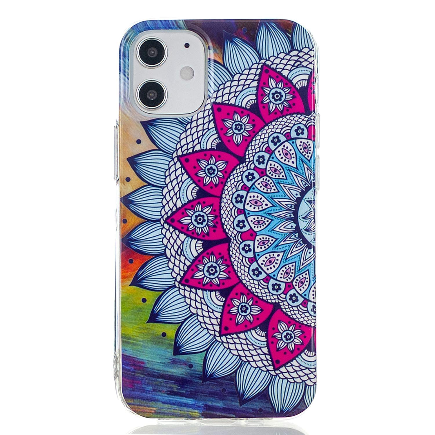 DasKAn Silicone Coque IPhone 11 6,1 Fluorescente Lueur Dans Le Noir Motif Coloré Ultra Fin Housse Antichoc Étui Arrière Gel TPU