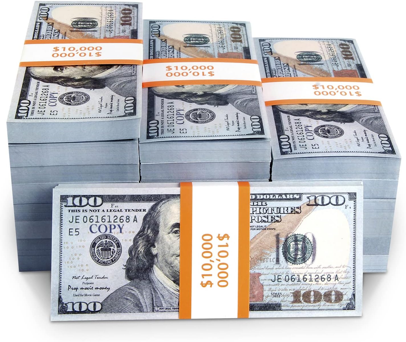 WZLEMOM Copy Props 400 PCS That Looks Real, Movie Prop Realistic for Movies, TV, Poker Games, Parties, Birthday Party, Wedding, ect