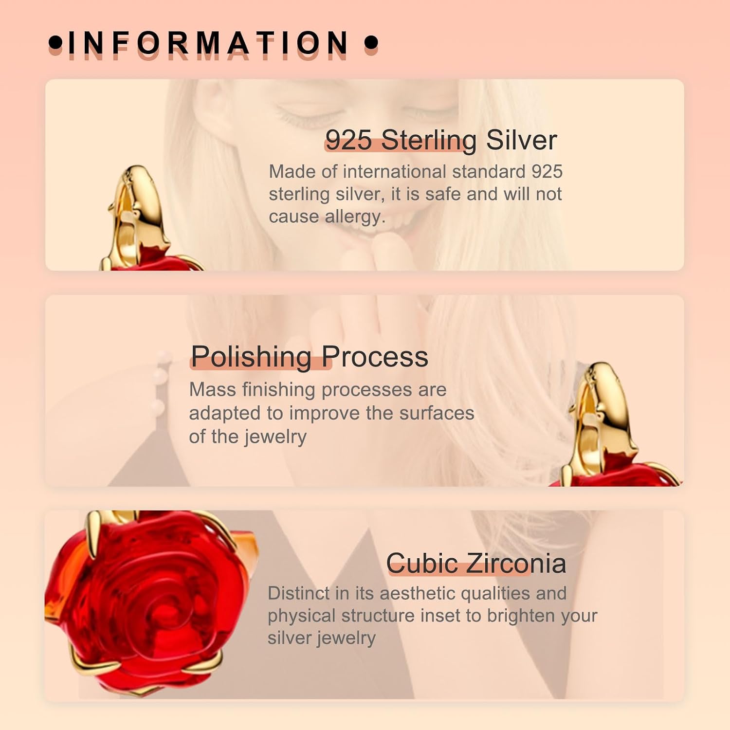 S925 Sterling Silver Gold Plated Romantic Charms, Gifts for Mom Girlfriend Family on Valentine's Day Birthday Christmas Anniversary, Bracelet Necklace Bead Charm