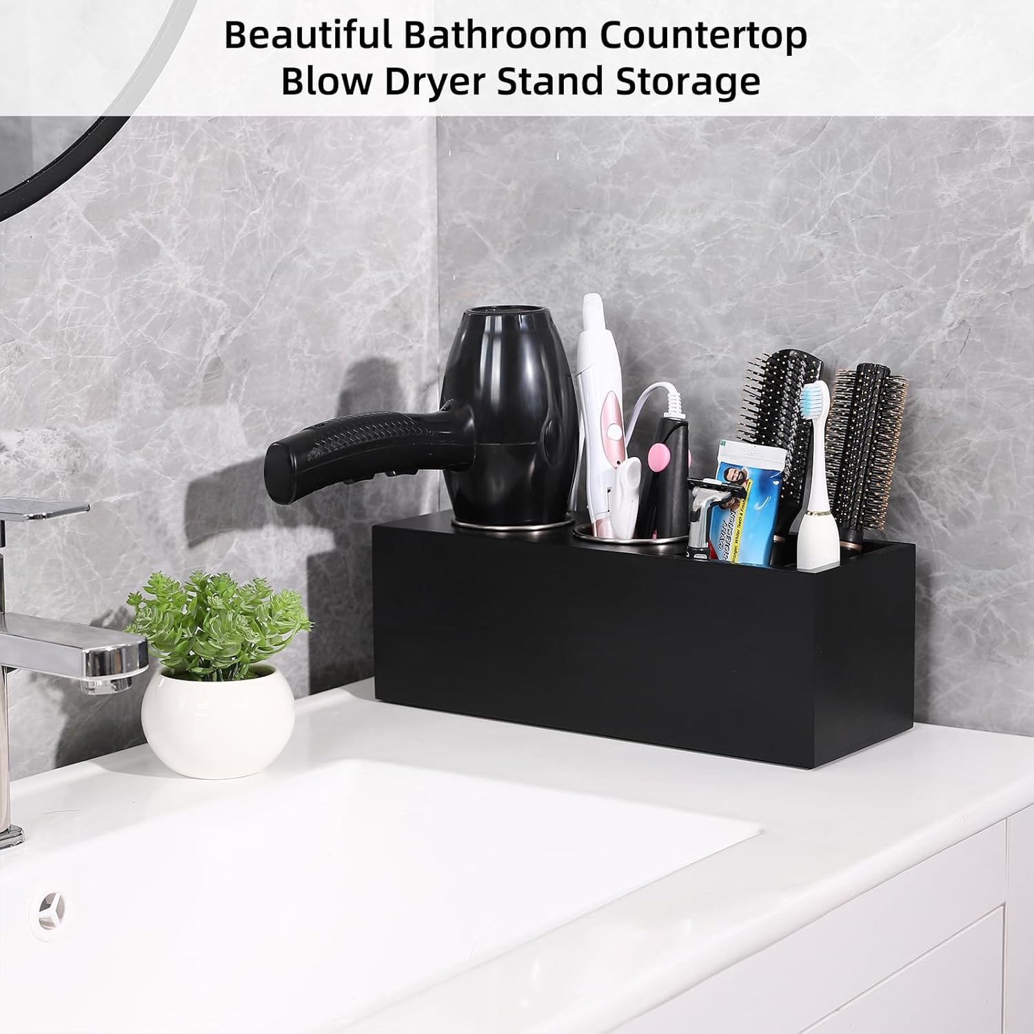 Hair Dryer Countertop Holder, Hair Tool Organizer Singapore Ubuy