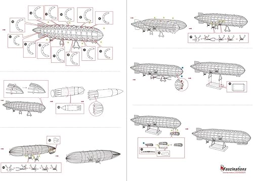 Miniatura 4 de Metal Earth GRAF Zeppelin - Kit de modelado de metal 3D Fascinaciones